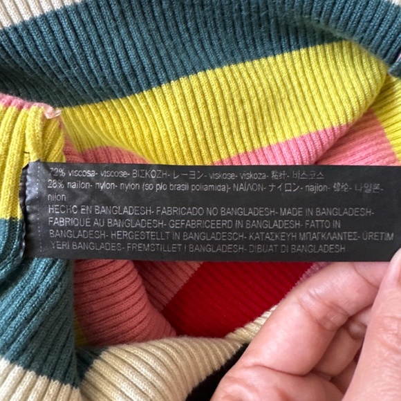 Zara pride colourful stripes shirt - small - Picture 5 of 5